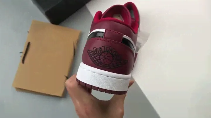 Air Jordan 1 Low Noble Red White Black 553558 604