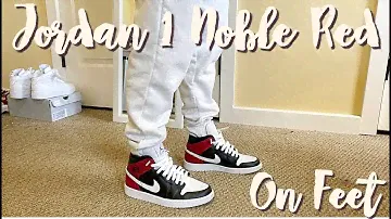 Jordan 1 NOBLE RED On Feet