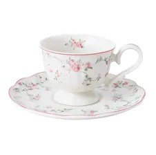 Чайная пара Retro Ritz-La Vie En Rose 200 мл Noble 305608A-G001-K007