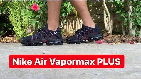 NIKE AIR VAPORMAX PLUS «Черный/Благородный красный» *РАСПАКОВКА, ОБЗОР НА НОГАХ*