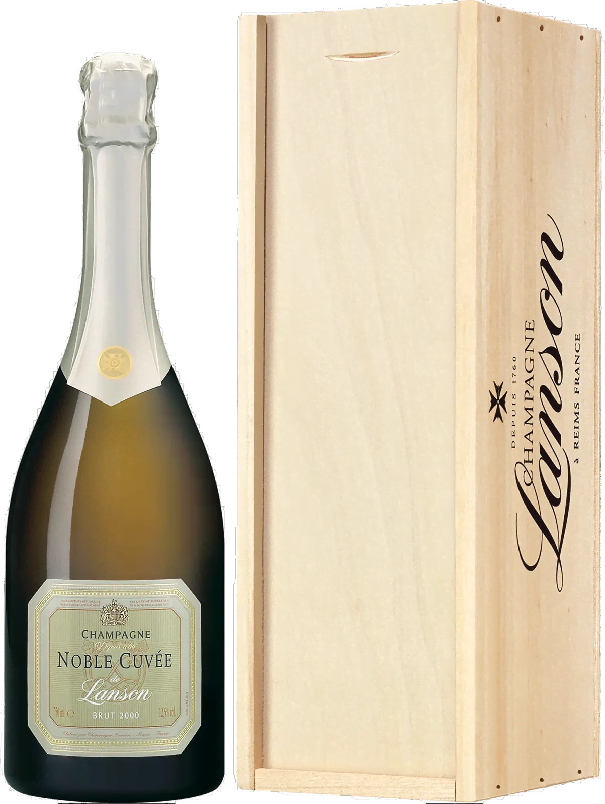 Шампанское 2002 – Cuvee Noble Brut – Lanson 0,75 л-0