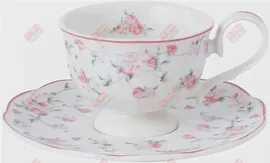 Кофейная пара NOBLE Retro Ritz-La Vie En Rose 81229640 фарфор, 100 мл, цветной