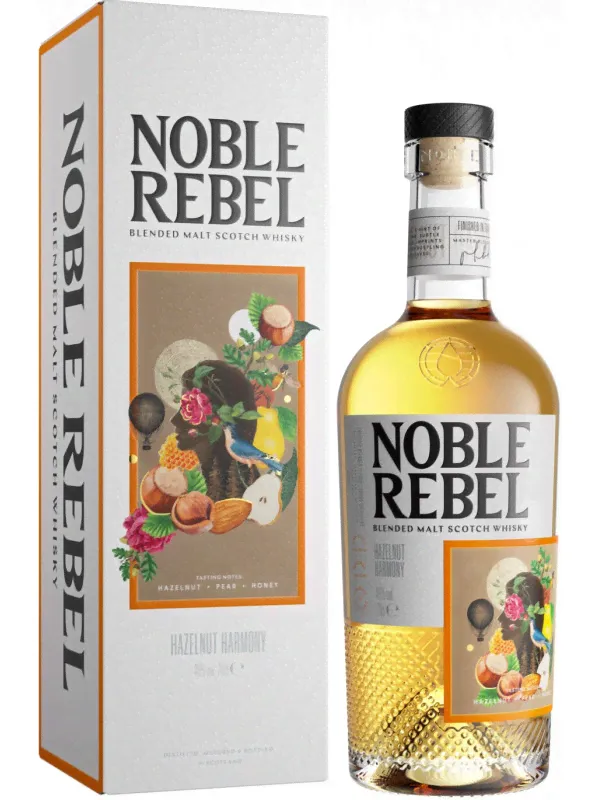 Noble Rebel Hazelnut Harmony Blended Malt, gift box