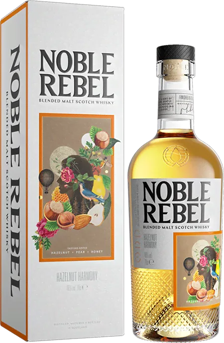 Виски Noble Rebel Hazelnut Harmony Blended Malt Whisky (gift box)