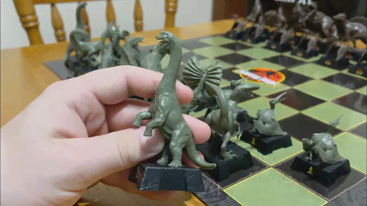 The Jurassic Park Chess set!