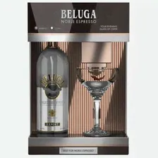 Водка Beluga Noble Espresso + бокал в подарочной упаковке 40 % алк., Россия, 0,7 л